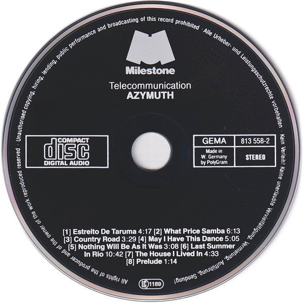 Azymuth : Telecommunication (CD, Album, RE)