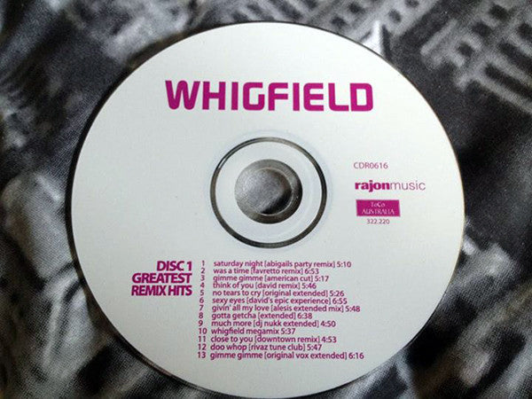 Whigfield : Greatest Remix Hits (CD, Comp, Ltd + DVD-V, Comp, Ltd, PAL)