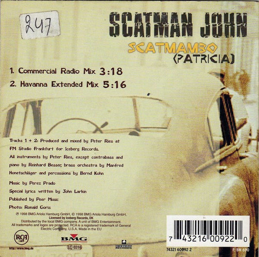Scatman John : Scatmambo (Patricia) (CD, Single)