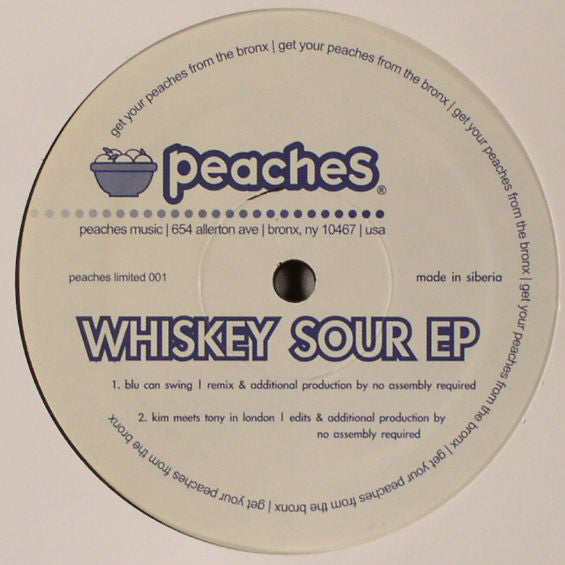 No Assembly Required : Whiskey Sour EP (12", EP, Ltd)