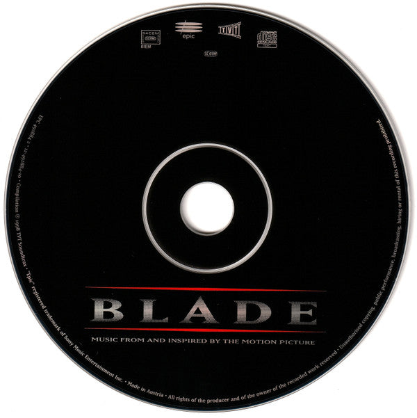 Various : Blade (Music From And Inspired By The Motion Picture) (CD, Album)