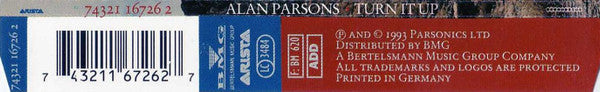 Alan Parsons : Turn It Up (CD, Single)