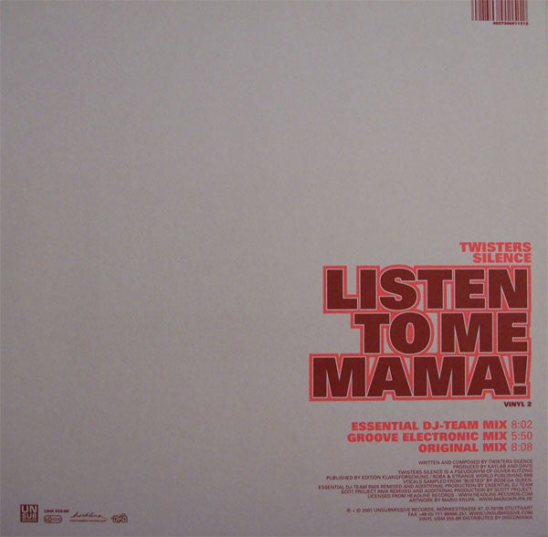 Twister's Silence : Listen To Me Mama (12", Single, Vin)