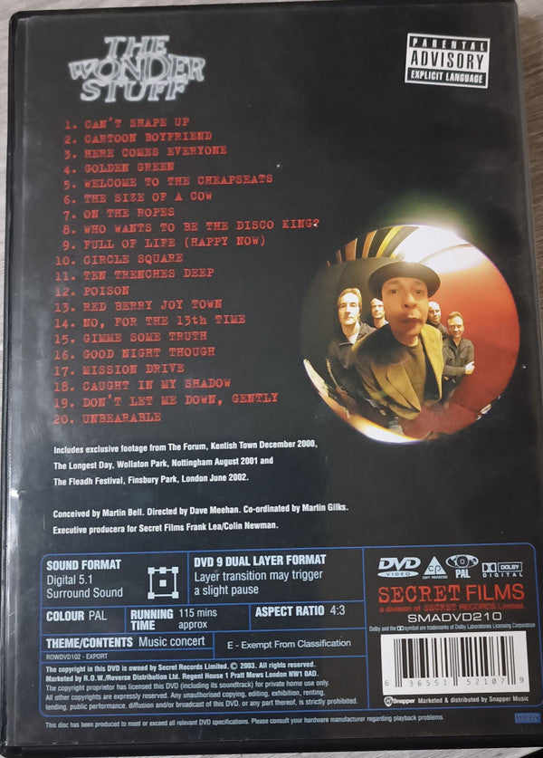 The Wonder Stuff : Construction For The Modern Vidiot (DVD, PAL)