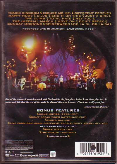 No Doubt : Live In The Tragic Kingdom (DVD-V, PAL)