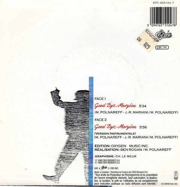 Michel Polnareff : Good Bye Marylou (7", Single)