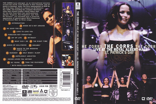The Corrs : Live At The Royal Albert Hall - St. Patrick's Day (DVD-V, D/Sided, Copy Prot., Multichannel, PAL)