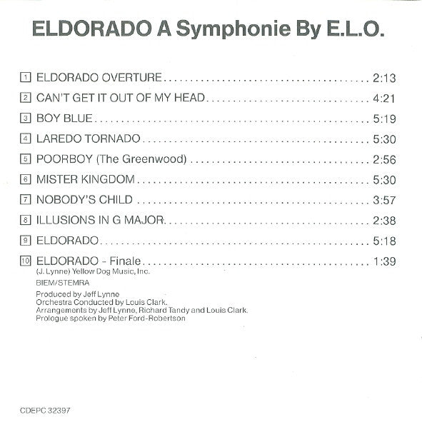Electric Light Orchestra : Eldorado (CD, Album, RE)