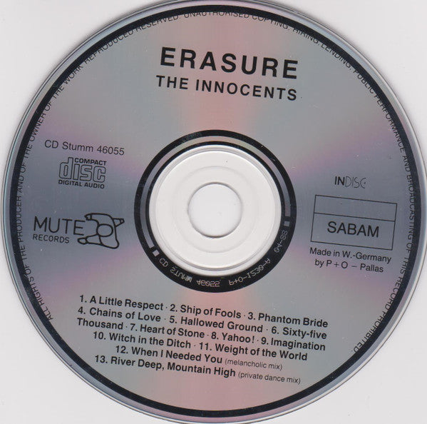 Erasure : The Innocents (CD, Album)