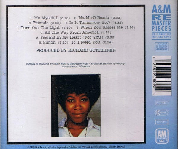 Joan Armatrading : Me Myself I (CD, Album, RE, RM)