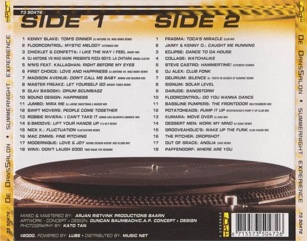 Various : De DansSalon - Summernight Experience (2xCD, Mixed)