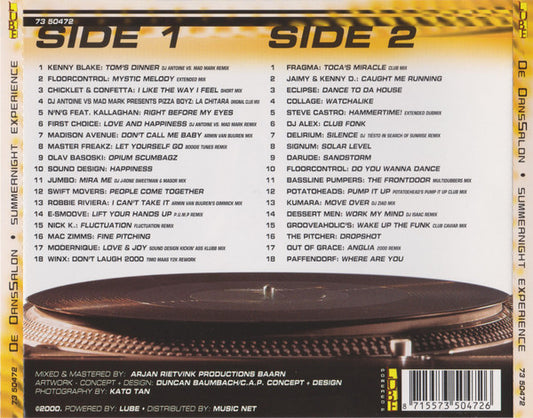 Various : De DansSalon - Summernight Experience (2xCD, Mixed)
