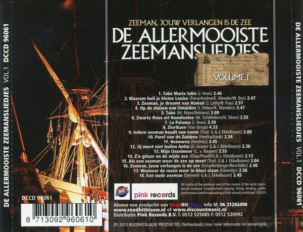 Various : De Allermooiste Zeemansliedjes (CD, Comp)