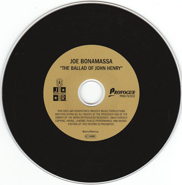 Joe Bonamassa : The Ballad Of John Henry (CD, Album, Ltd, Dig)