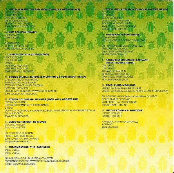 Steve Bug : Bugnology (CD, Comp, Mixed, Promo, Pla)