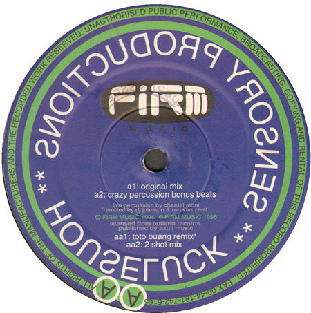 Sensory Productions : Houseluck (12")