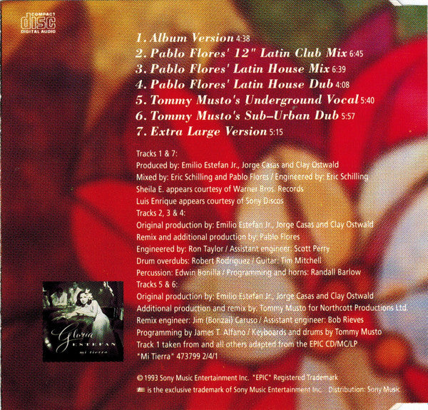 Gloria Estefan : Mi Tierra (CD, Maxi)