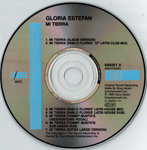 Gloria Estefan : Mi Tierra (CD, Maxi)