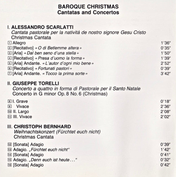 Alessandro Scarlatti, Giuseppe Torelli, Pál Esterházy, Michel Richard Delalande, Mária Zádori, Capella Savaria, Pál Németh : Baroque Christmas - Concertos & Cantatas (CD)