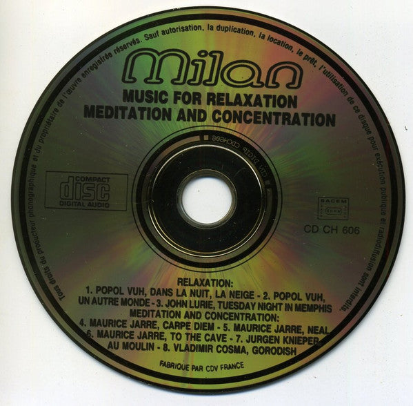 Various : Music For Relaxation, Meditation And Concentration (CD, Comp)