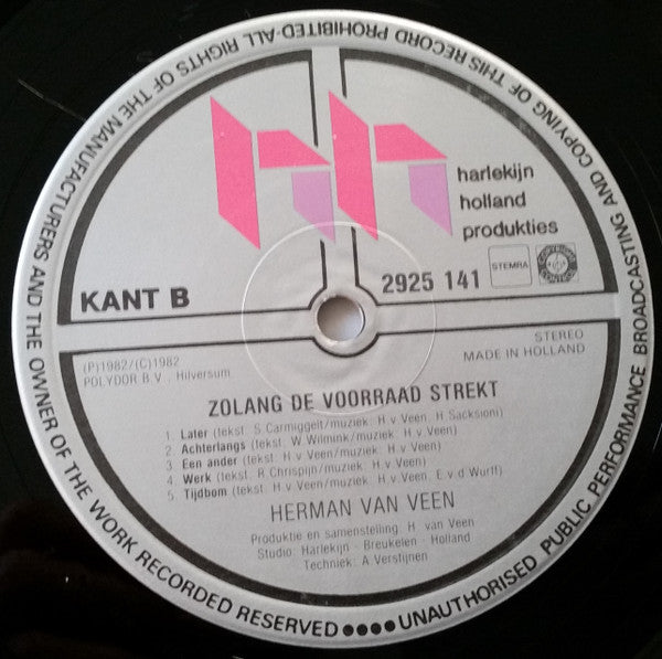 Herman van Veen : Zolang De Voorraad Strekt (LP, Album)