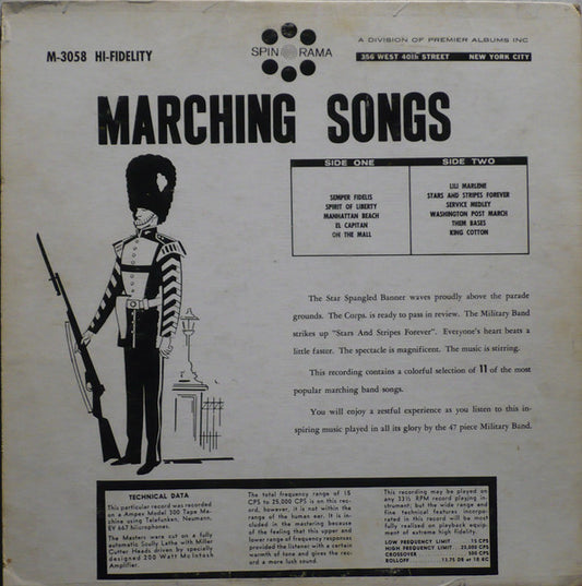 Eddie Maynard And His Marching Band : Marching Songs (LP, Album, Mono)