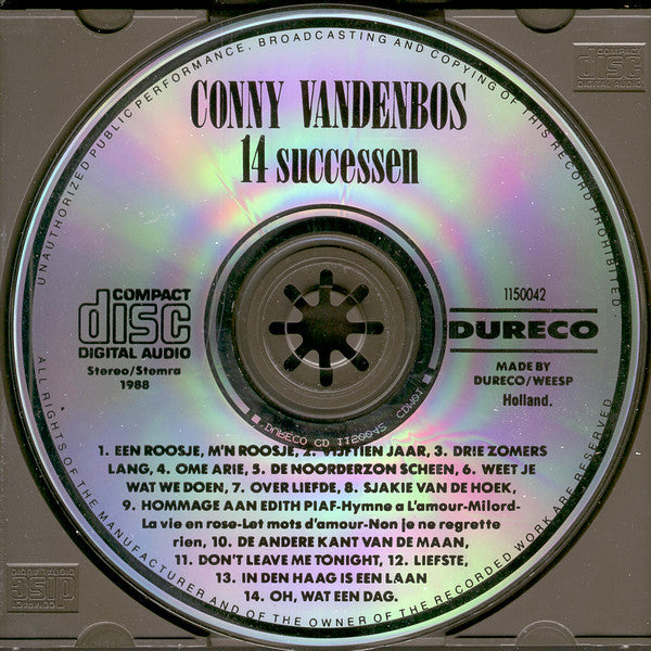 Conny Vandenbos : 14 Successen (CD, Comp)