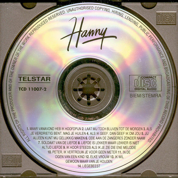 Hanny (2) : Liedjes Over Liefde En Geluk (CD, Album)