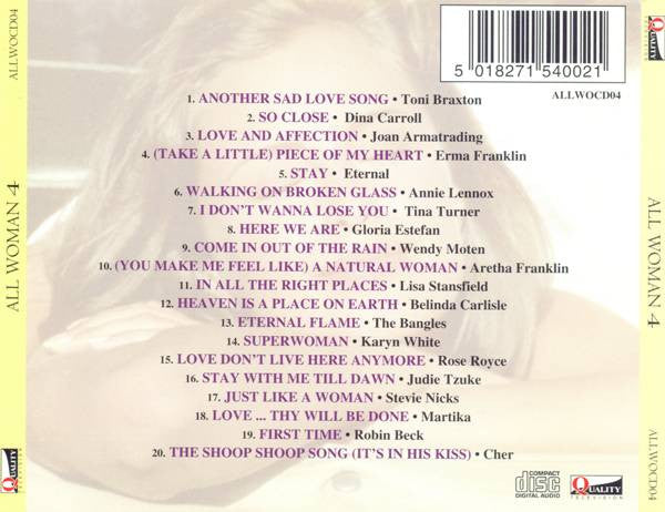 Various : All Woman 4 (CD, Comp)
