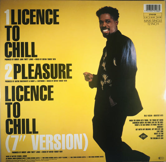 Billy Ocean : Licence To Chill (12", Maxi)