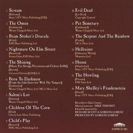 The London Theatre Orchestra : Themes Of Horror II (CD)