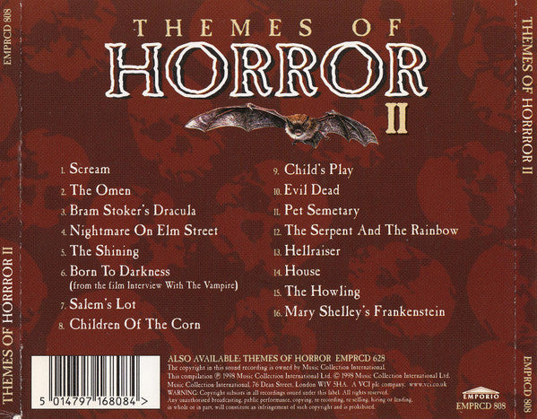 The London Theatre Orchestra : Themes Of Horror II (CD)