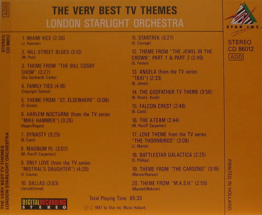 London Starlight Orchestra : The Very Best TV Themes (CD, Album)