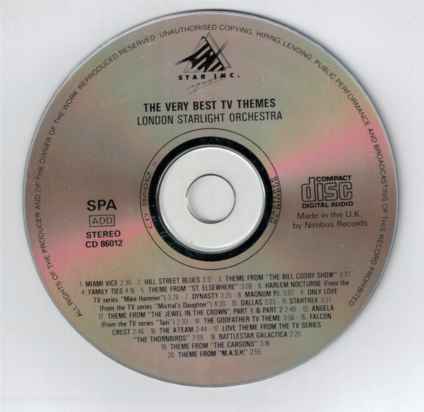 London Starlight Orchestra : The Very Best TV Themes (CD, Album)