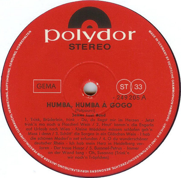 James Last : Humba Humba À Gogo (LP, Album, Mixed)