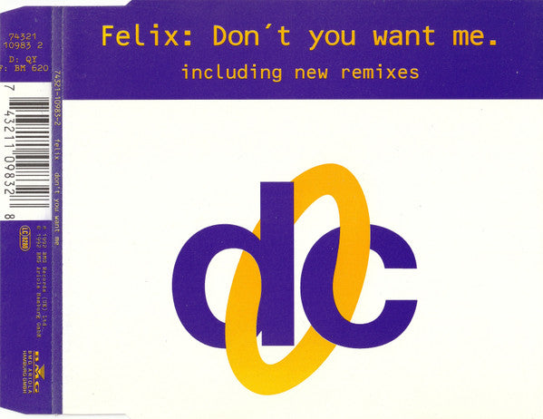 Felix : Don't You Want Me (CD, Single)