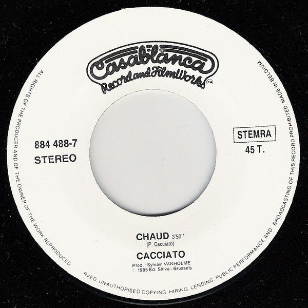 Pietro Cacciato : Chaud (7", Single)