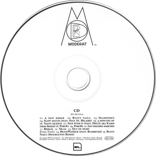 Moderat : Moderat (CD, Album + DVD-V)