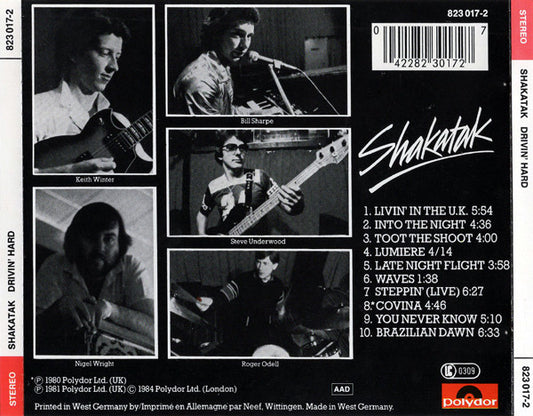 Shakatak : Drivin' Hard (CD, Album)