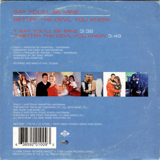 Steps : Say You'll Be Mine / Better The Devil You Know (CD, Single, Car)