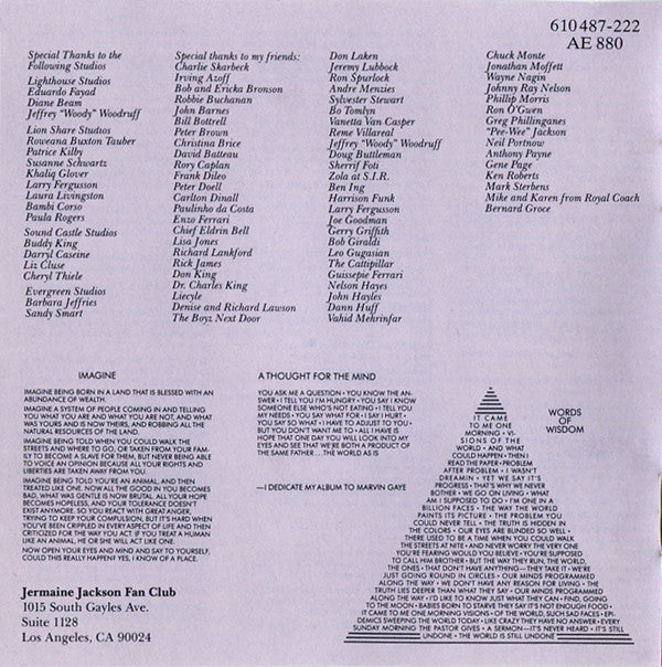 Jermaine Jackson : Precious Moments (CD, Album)