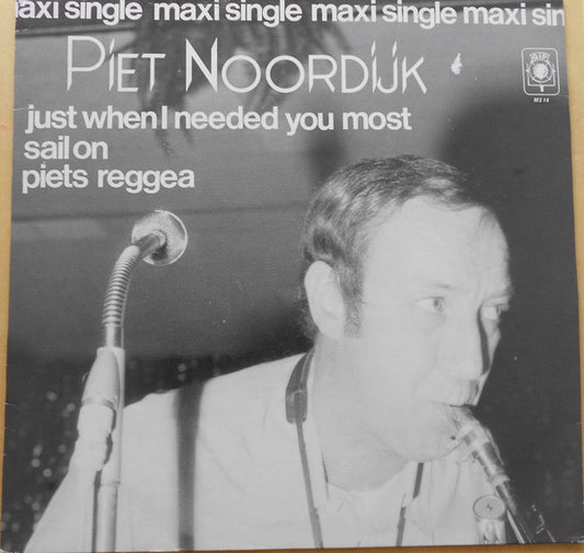 Piet Noordijk : Just When I Needed You Most / Sail On / Piets Reggea (12", Maxi)