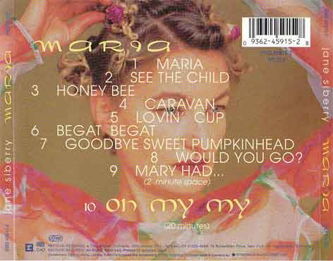 Jane Siberry : Maria (CD, Album)