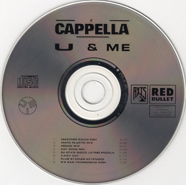 Cappella : U & Me (CD, Maxi)
