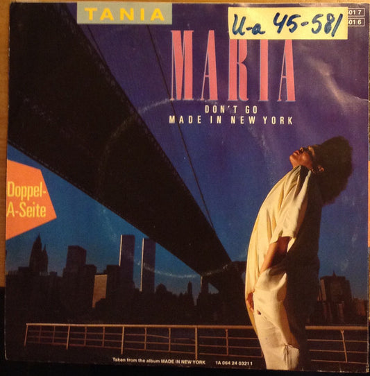 Tania Maria : Don't Go / Made In New York (7", Single)