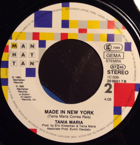 Tania Maria : Don't Go / Made In New York (7", Single)