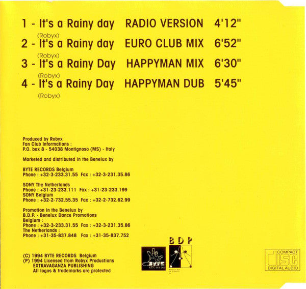 ICE MC : It's A Rainy Day (CD, Maxi)