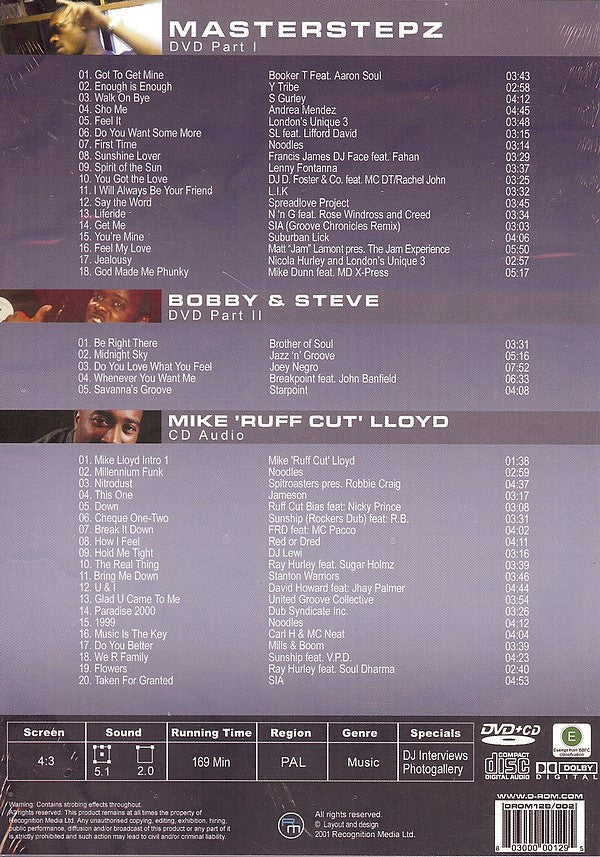 Master Stepz, Bobbi & Steve, Mike "Ruff Cut" Lloyd : The UK Garage Project (DVD-V, Mixed, PAL + CD, Comp, Mixed)