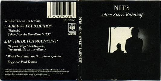 The Nits : Adieu Sweet Bahnhof (CD, Mini, Single)