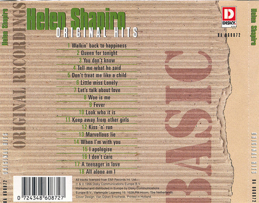 Helen Shapiro : Original Hits (CD, Comp)